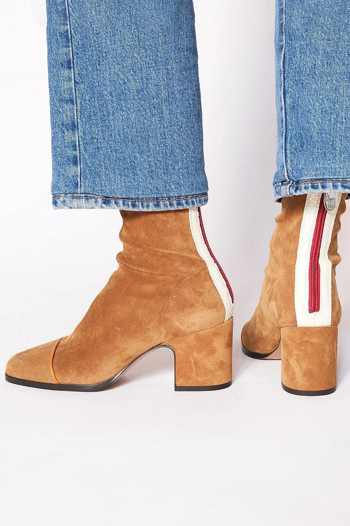 Vivienne - Modern Contrast Ankle Boots