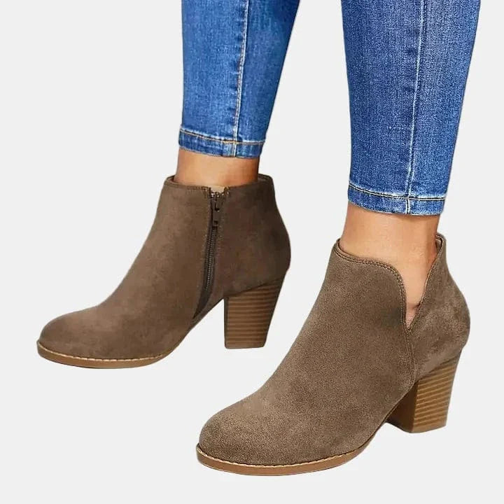 Marcy - Croc-Effect Block Boot