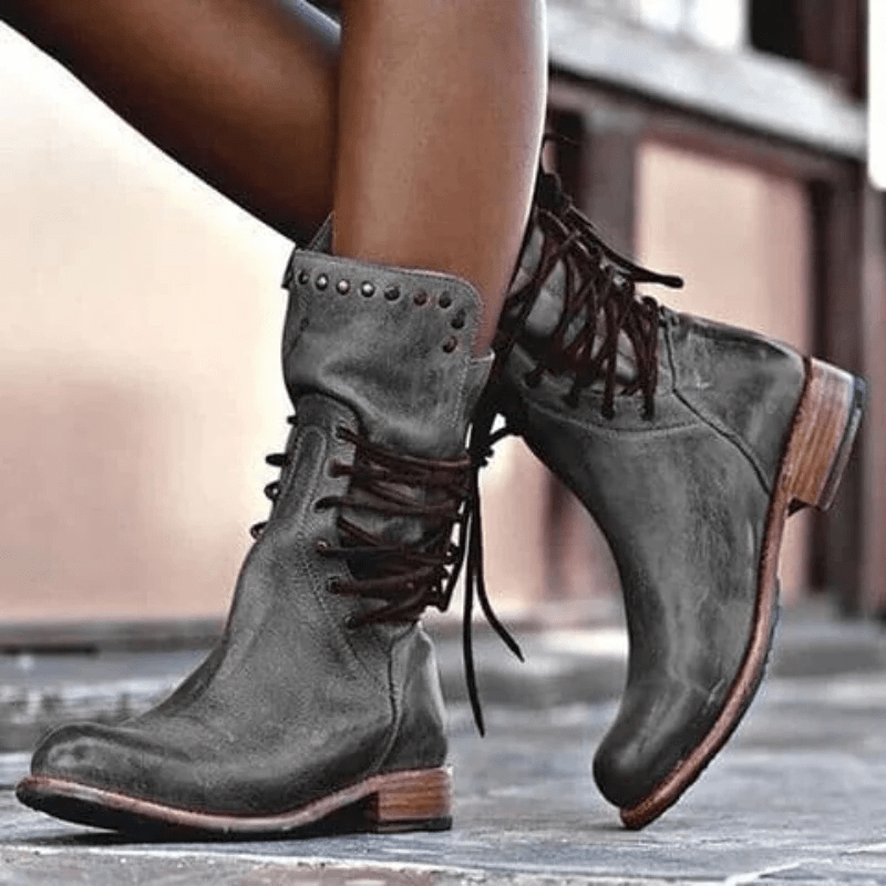 Sophia - Rustic Vintage Riding Boots