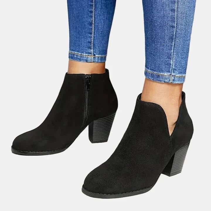 Marcy - Croc-Effect Block Boot