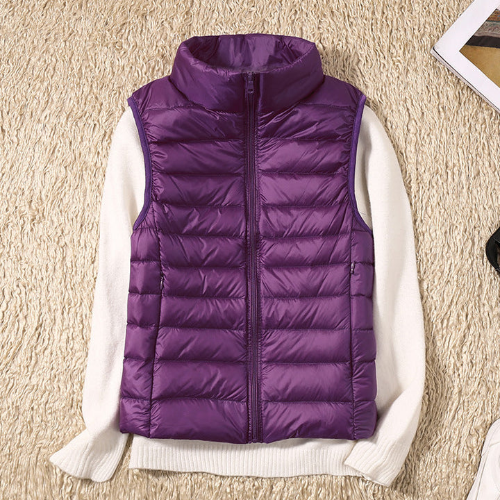 Amira - Lightweight Puffer Vest with Pleated Design