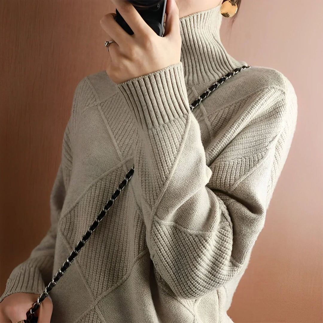 Chloé - Diamond Turtleneck Sweater