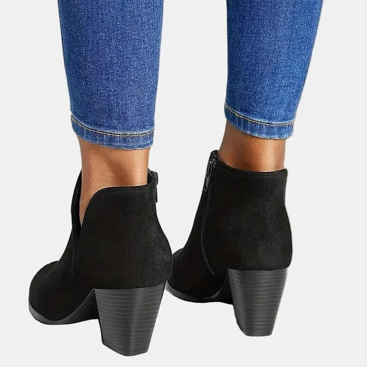 Marcy - Croc-Effect Block Boot