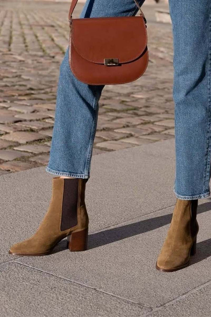 Manon - Square Heel Ankle Boots