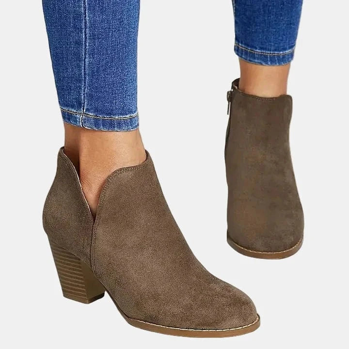 Marcy - Croc-Effect Block Boot