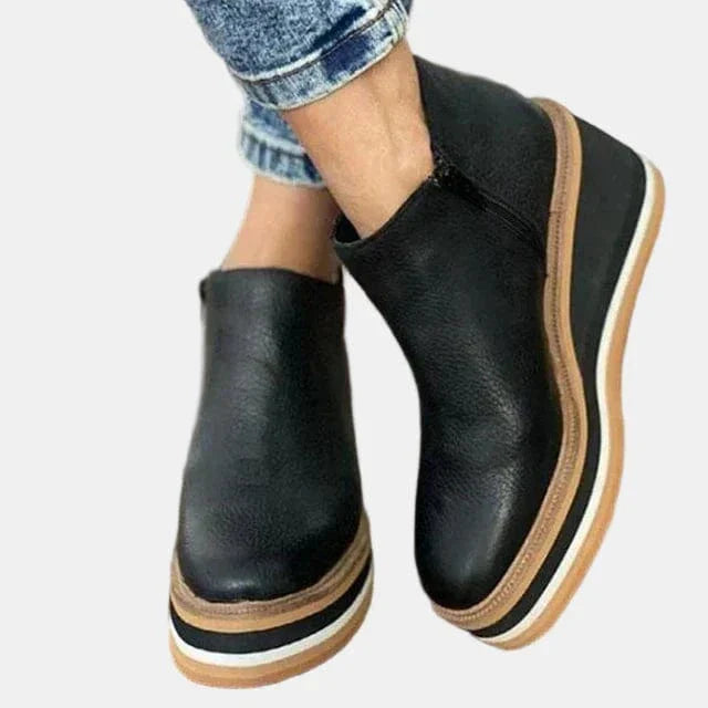 Evelyn - Cushioned Comfort Heeled Boot