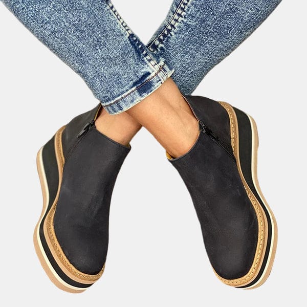 Evelyn - Cushioned Comfort Heeled Boot