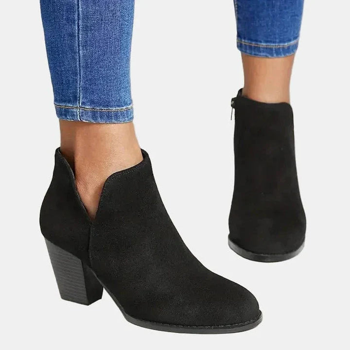 Marcy - Croc-Effect Block Boot