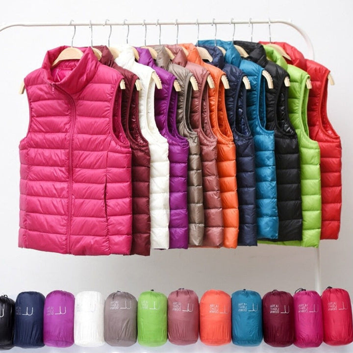 Amira - Lightweight Puffer Vest with Pleated Design