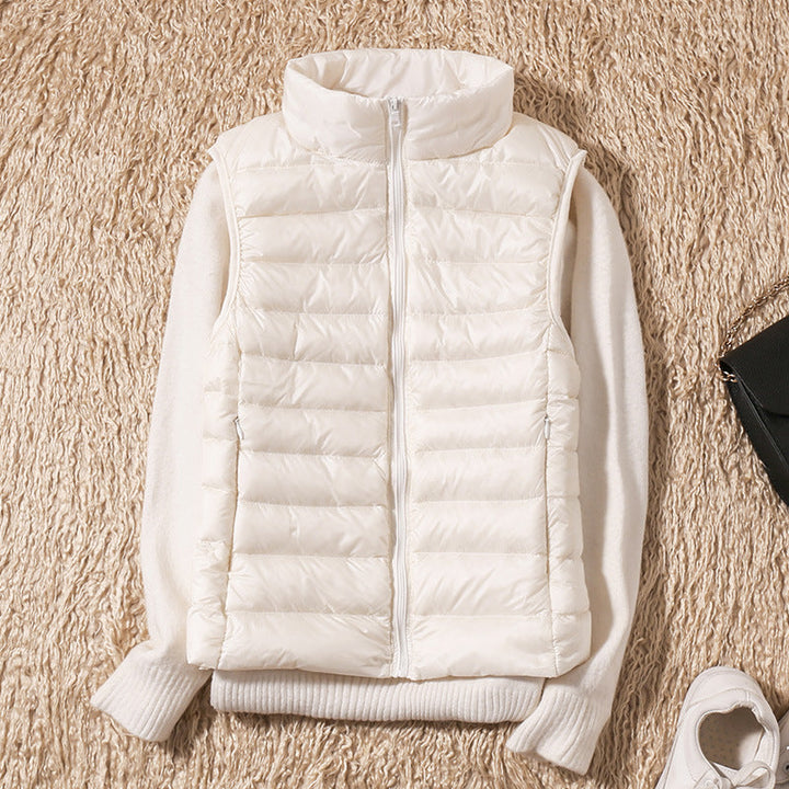 Amira - Lightweight Puffer Vest with Pleated Design