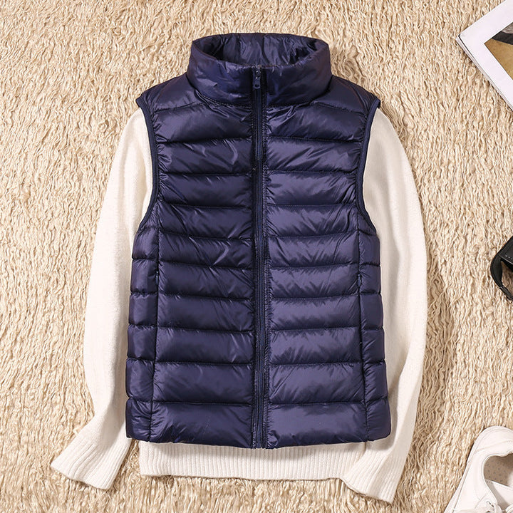 Amira - Lightweight Puffer Vest with Pleated Design