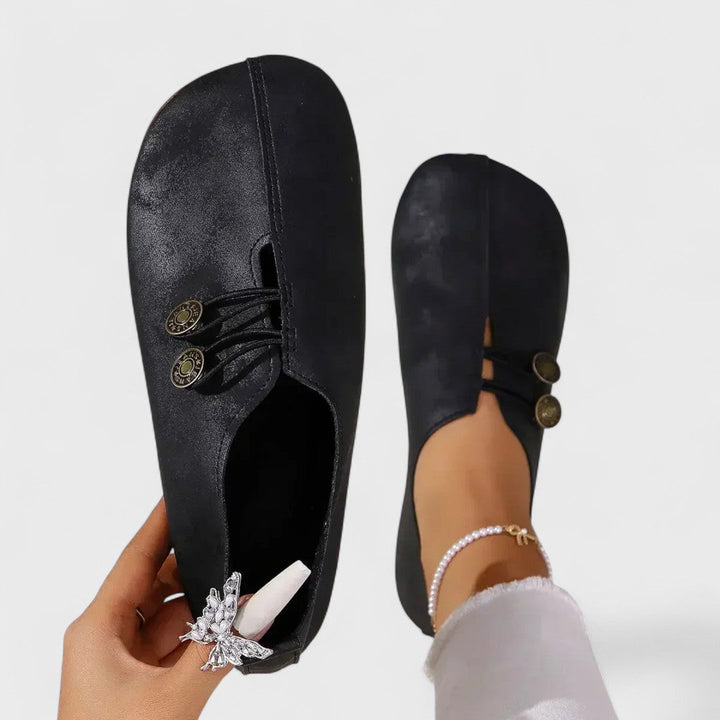 Lydia - Mocasines ortopédicos de mujer en ante suave