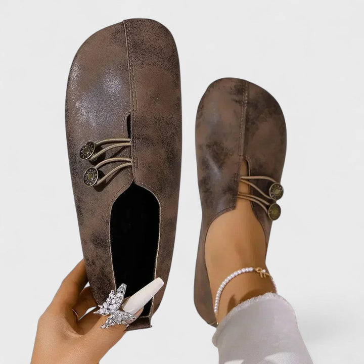Lydia - Mocasines ortopédicos de mujer en ante suave
