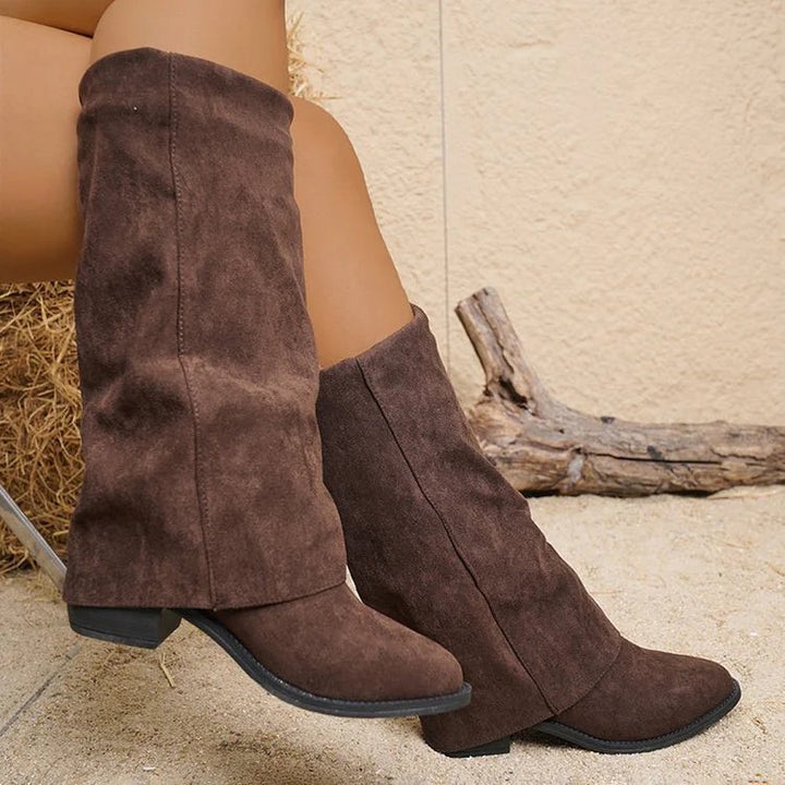 Noémie - Bottes hautes en daim
