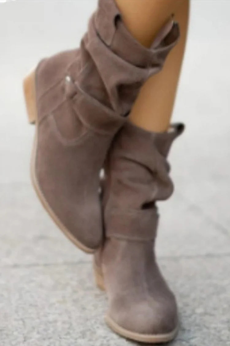 Clémence - Bottines en daim souple