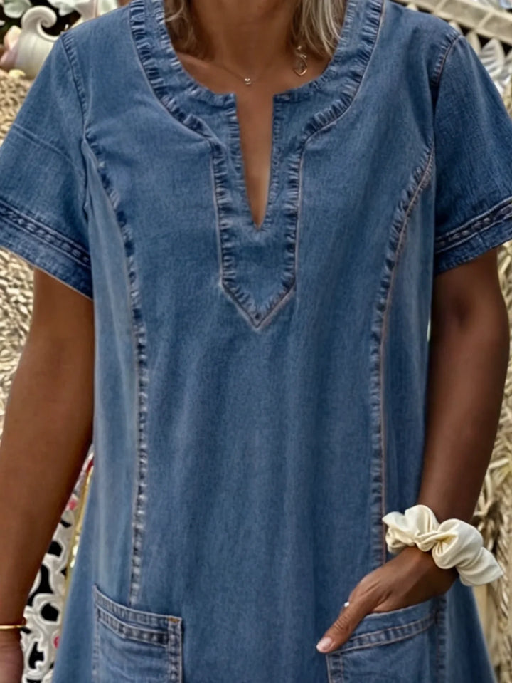 Sofia - Robe en denim souple