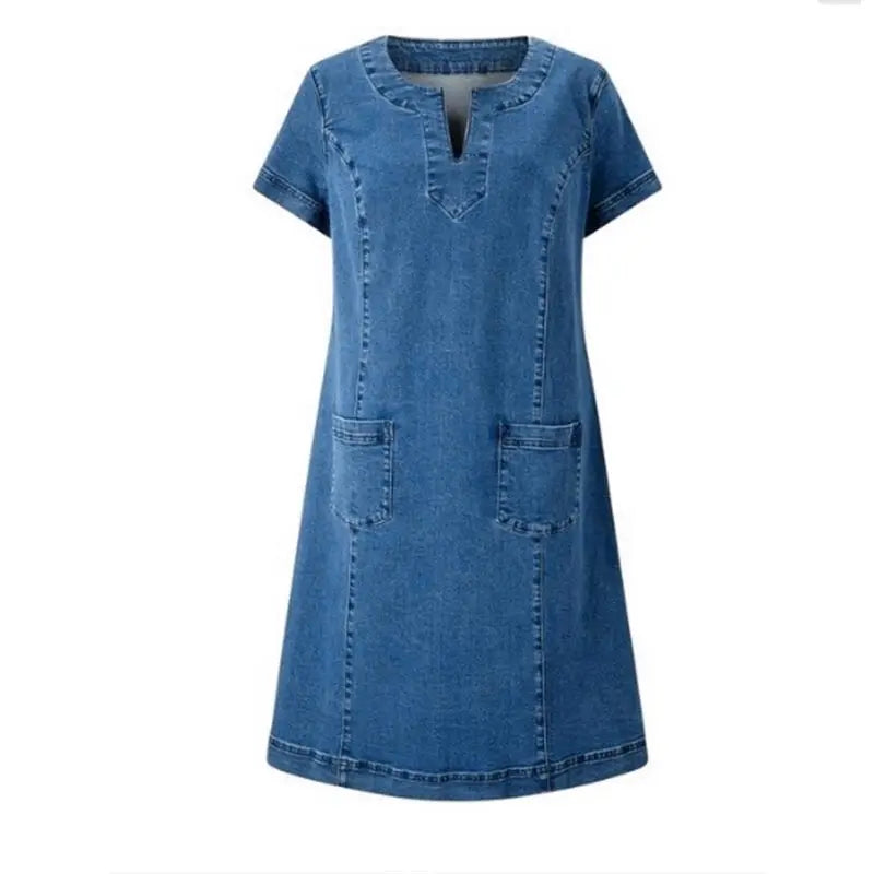 Sofia - Robe en denim souple