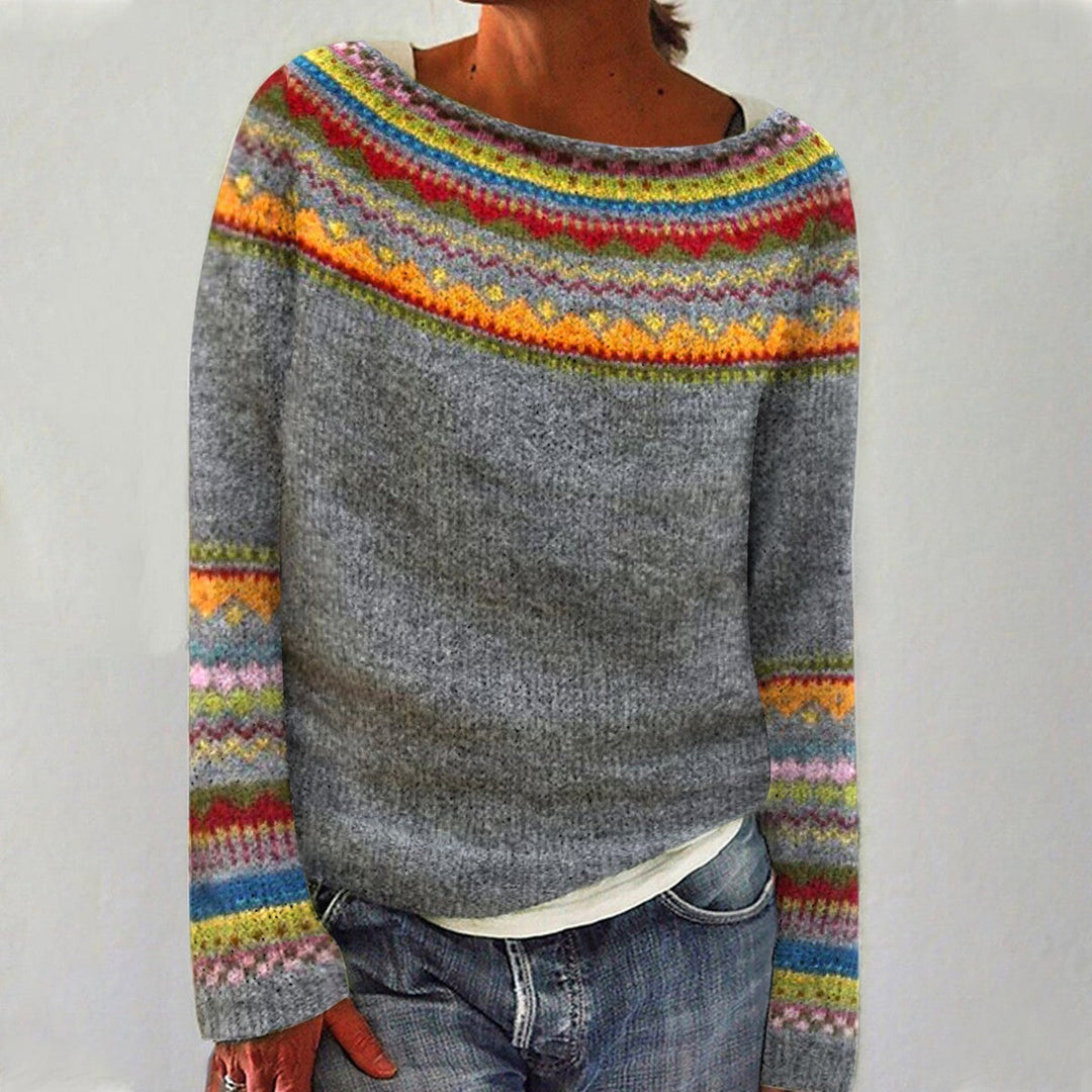 Isla - Pullover con motivo foresta