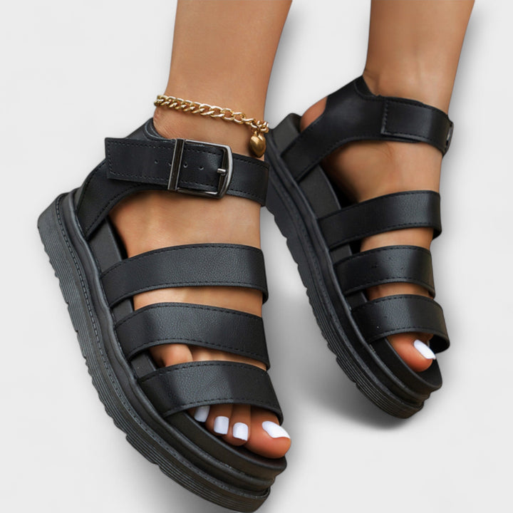Aurora – Sandals with Multiple Straps and Buckle