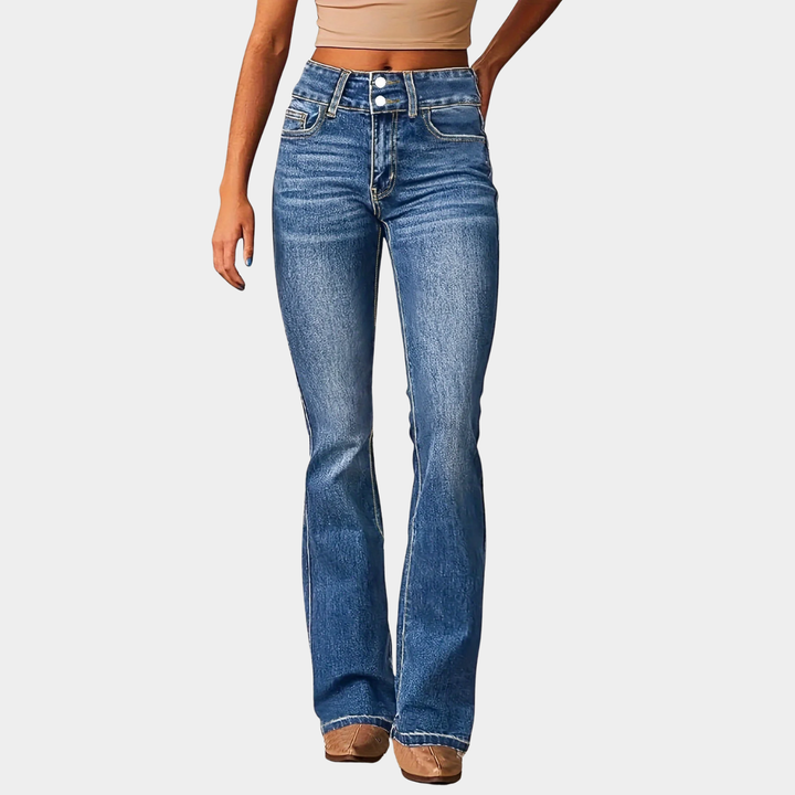 Marylène - Jeans svasati a vita alta di tendenza