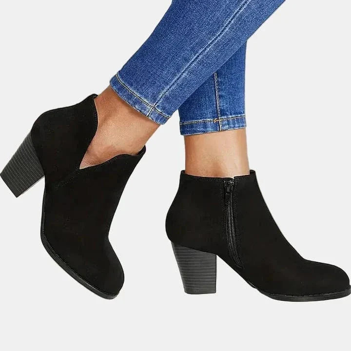 Marcy - Croc-Effect Block Boot