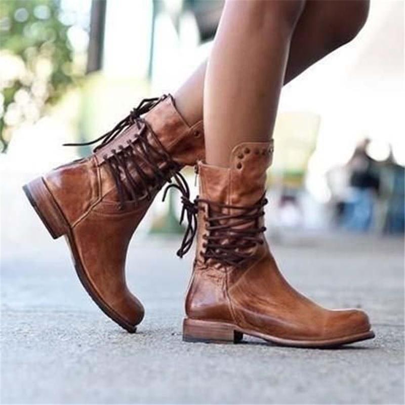 Loreva – Lace-Up Ankle Boots