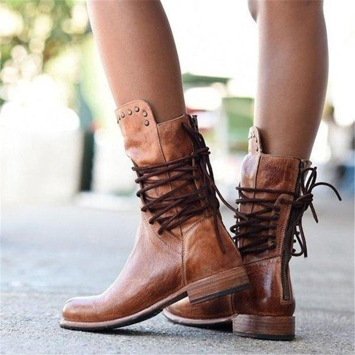 Loreva – Lace-Up Ankle Boots
