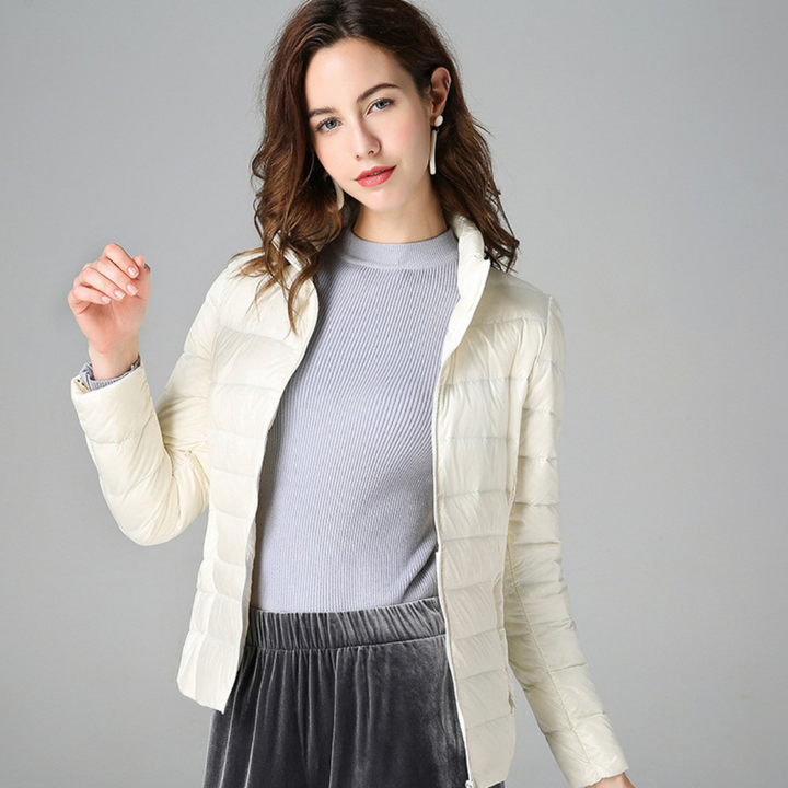 Aurora - Jacket with White Duck Feathers