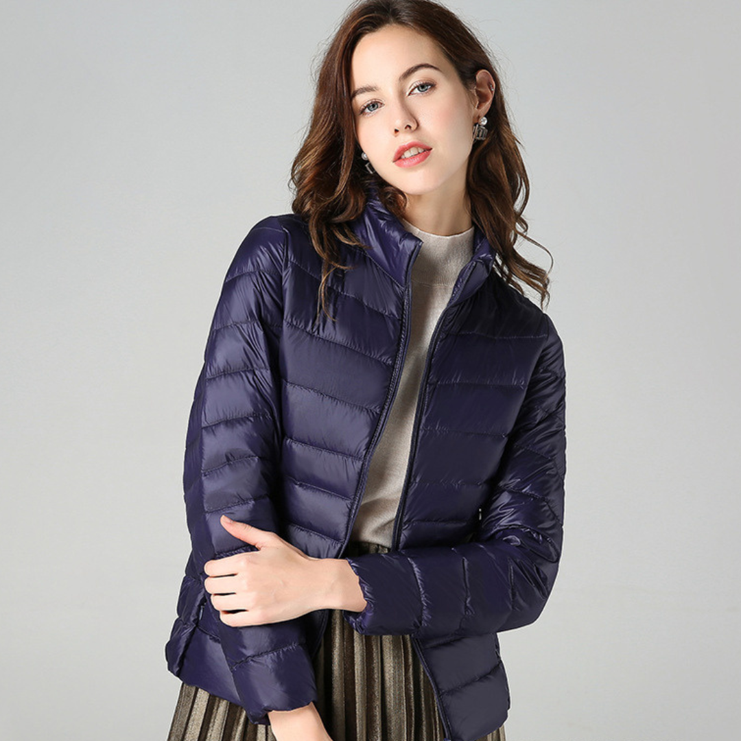 Aurora - Jacket with White Duck Feathers