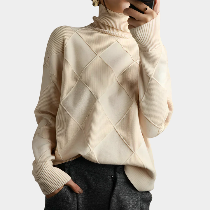 Chloé - Diamond Turtleneck Sweater