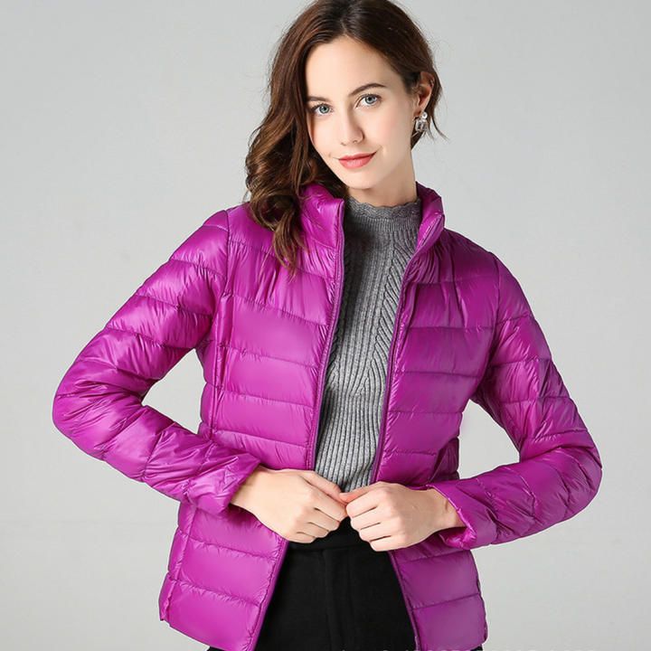 Aurora - Jacket with White Duck Feathers