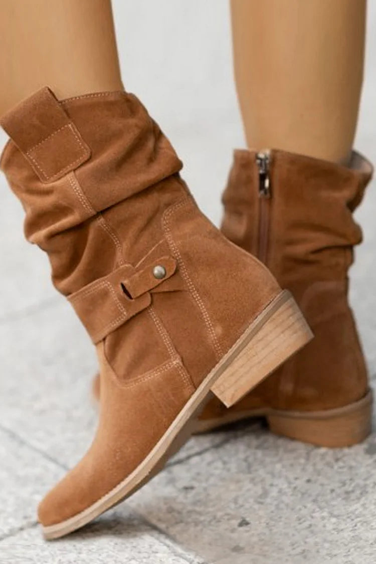 Clémence - Soft Suede Ankle Boots