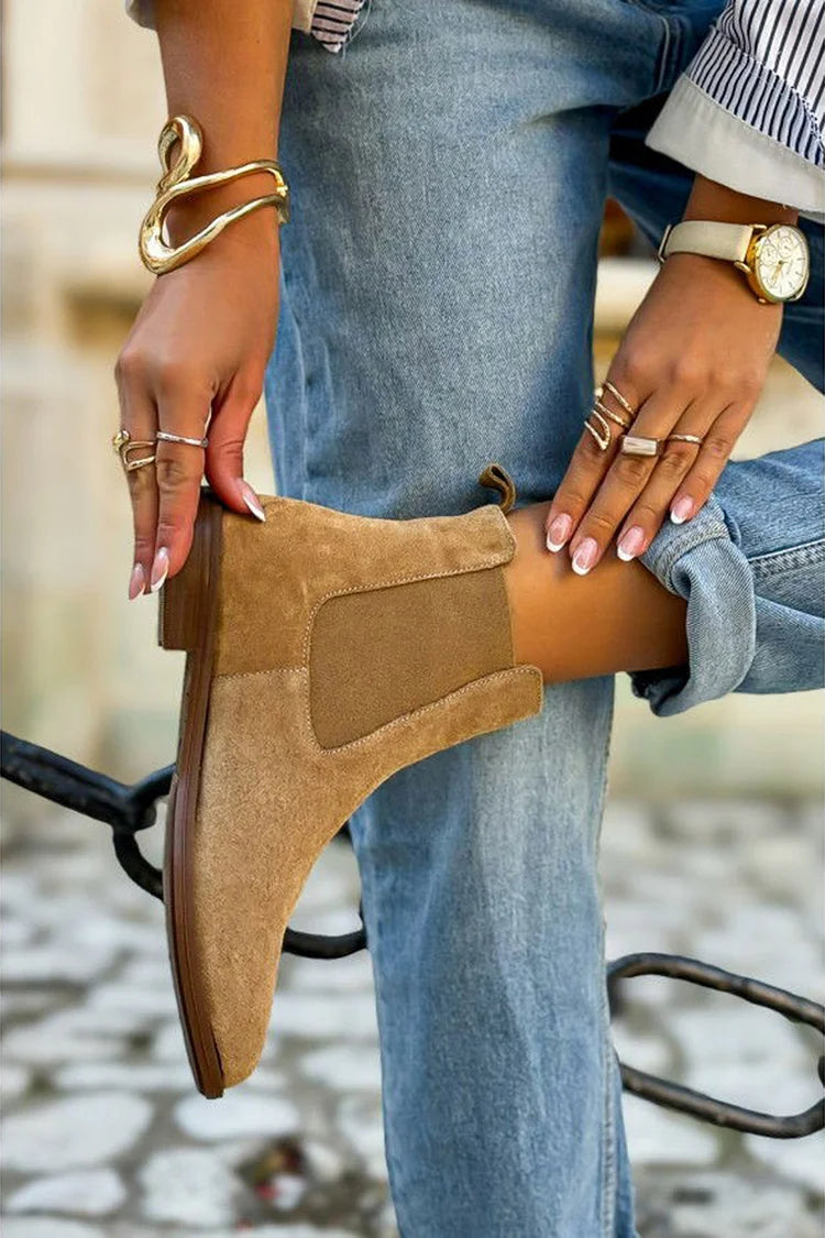 Maria - Suede Chelsea Boots
