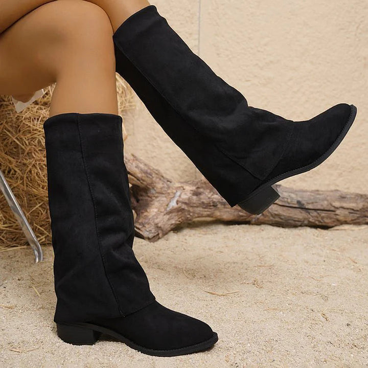 Noémie - High Suede Boots