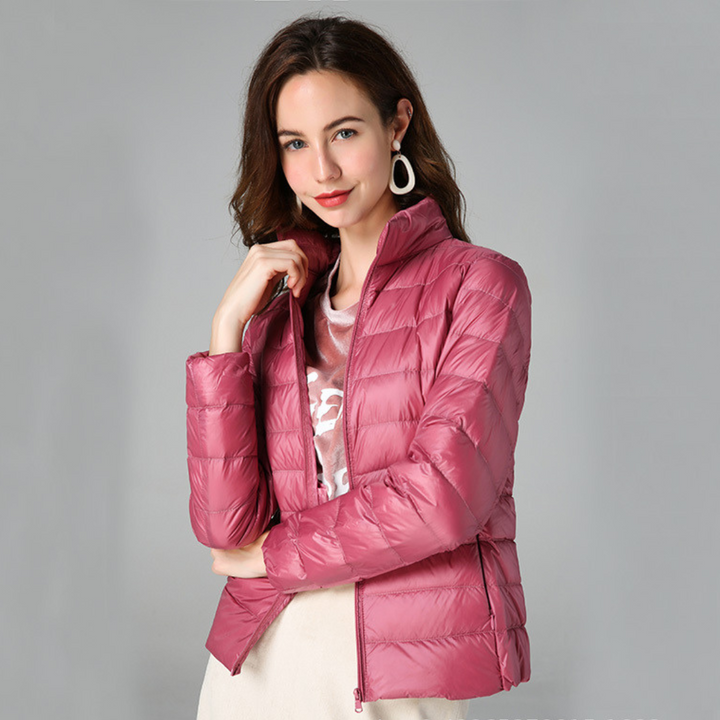 Aurora - Jacket with White Duck Feathers