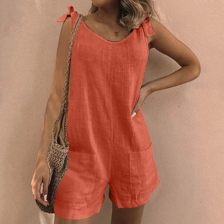 Jannis – Loose Summer Jumpsuit with Ties