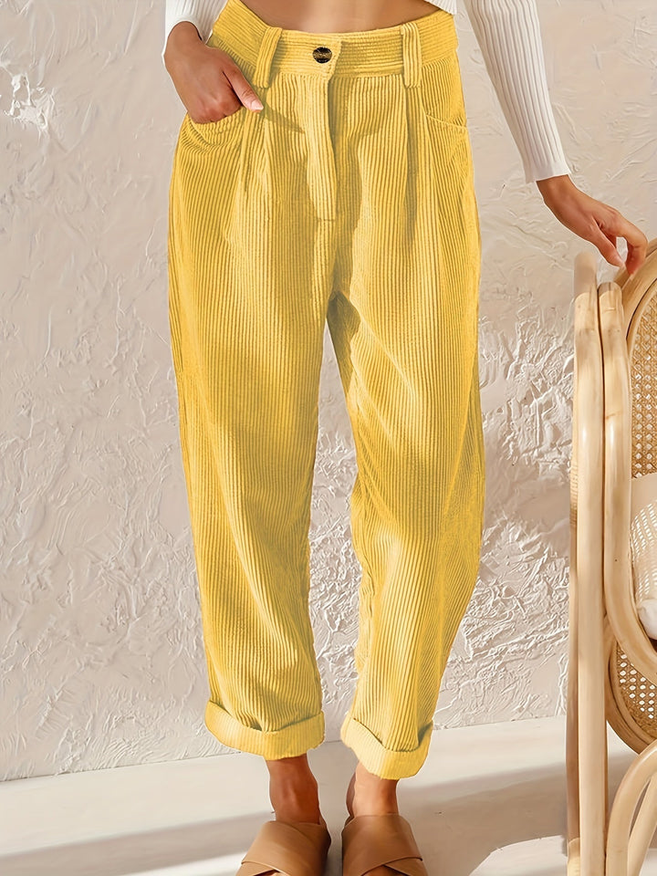 Marlene - Casual Women's High-Waisted Pants