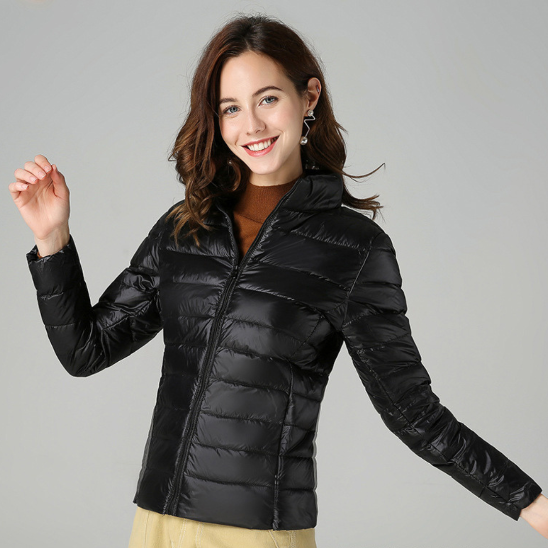 Aurora - Jacket with White Duck Feathers