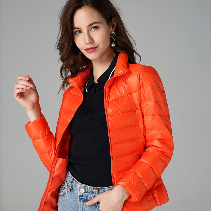 Aurora - Jacket with White Duck Feathers