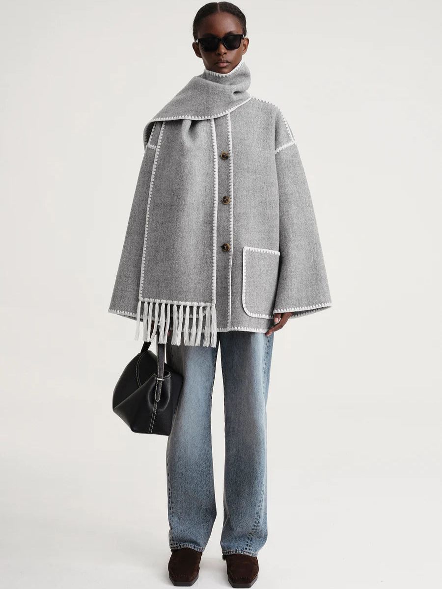 Evalina - Women's Scarf Jacket