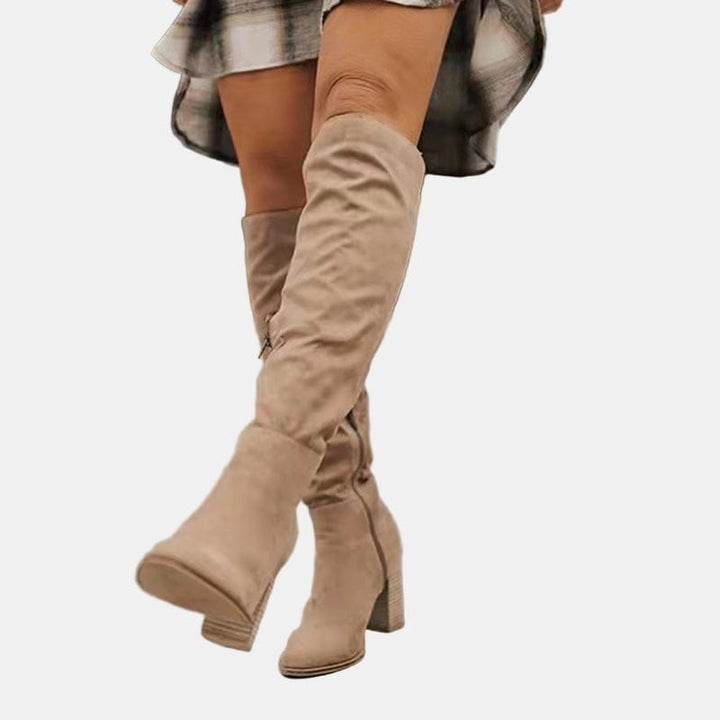 Sophie - Leather Heeled Boot