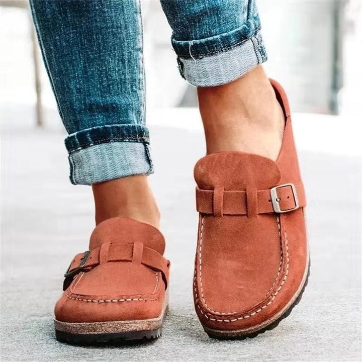 Roswita – Comfortable Slippers with Buckle Detail