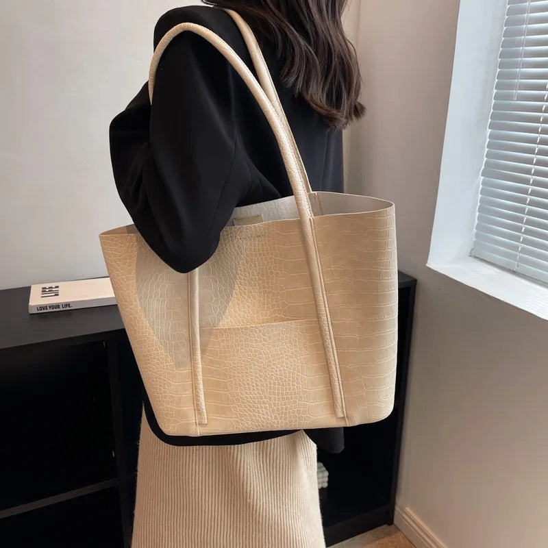 Betina™ - Croco Leather Shoulder Bag