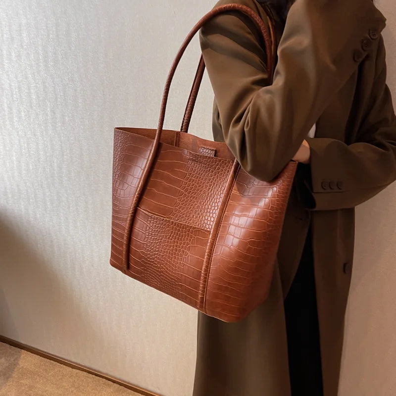 Betina™ - Croco Leather Shoulder Bag