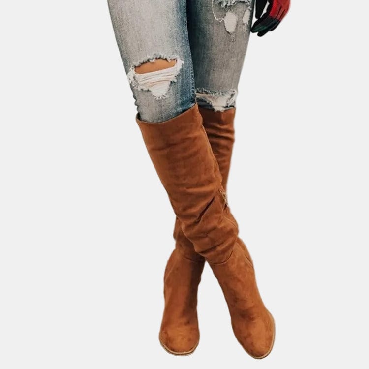 Sophie - Leather Heeled Boot