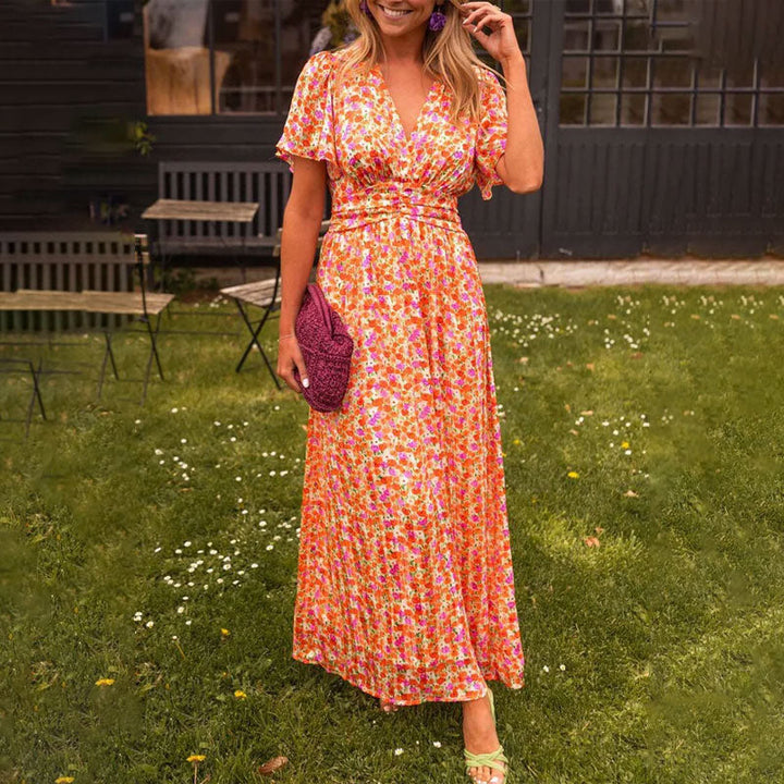 Romy - Summer Dress with V-Neck