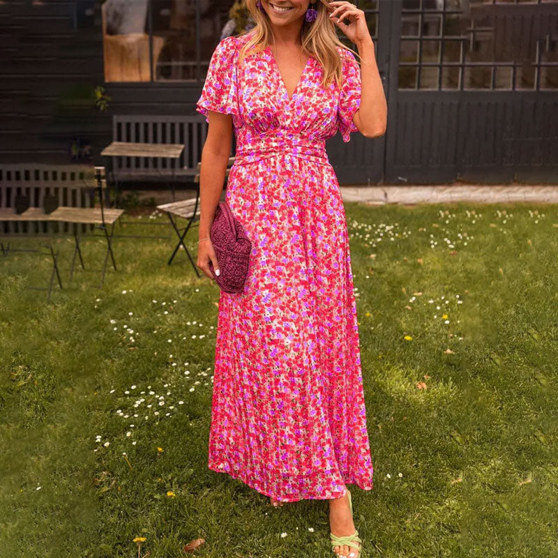 Romy - Summer Dress with V-Neck