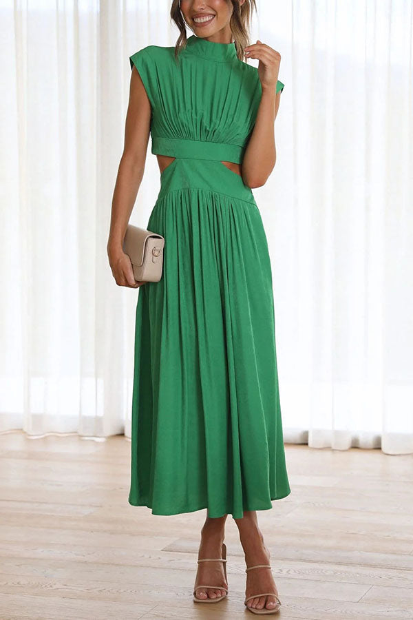 Quincy - Midikleid mit Ausschnitt und Taschen