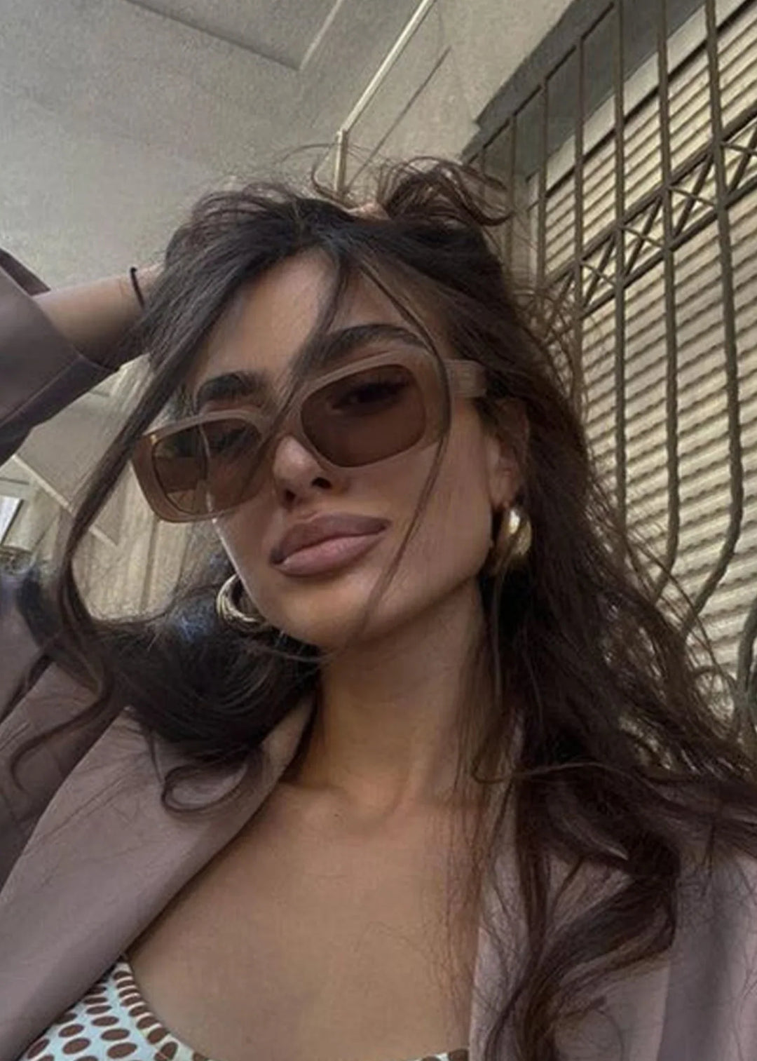 Crystal Gaze - Stylische Sonnenbrille mit transparentem Rahmen