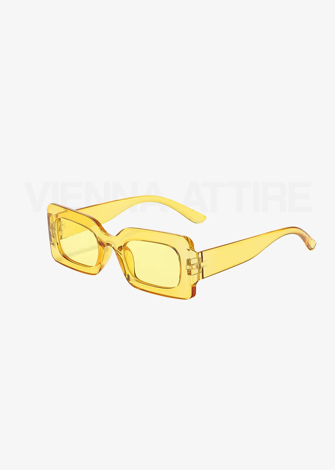Lea Noir - Geometrische Statement-Sonnenbrille Transparent